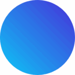 Blue gradient circle graphic representing digital marketing and creative design for Star Digital Strategies.